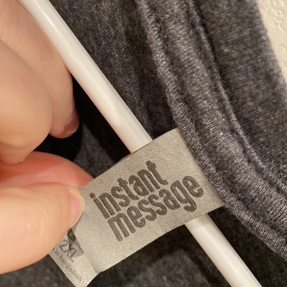 EUC Instant Message Brand Size 2X Plus Size Funny Tee T-Shirt Top - Picture 5 of 5